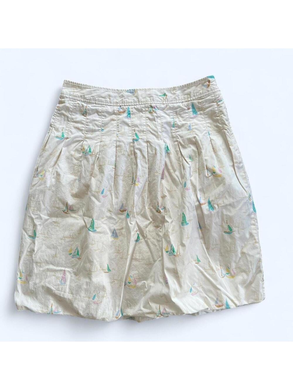 Vintage Y2K Tommy Hilfiger sailboat print cotton balloon skirt size 6 🤍